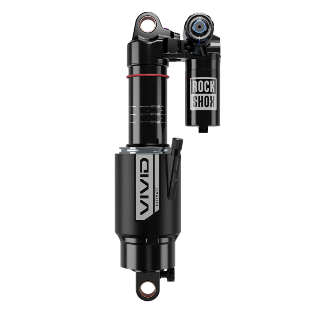RockShox Rear Shock Vivid Ultimate RC2T Trunnion, black, 225x72.5