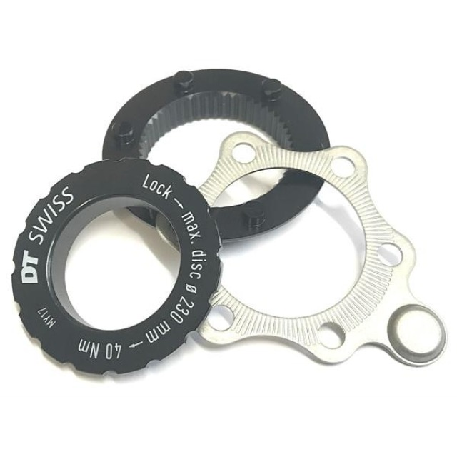 DT Swiss Center Lock Adapter 15mm Hybrid, 1 Stk. für 6 Loch Scheibe inkl. Magnet