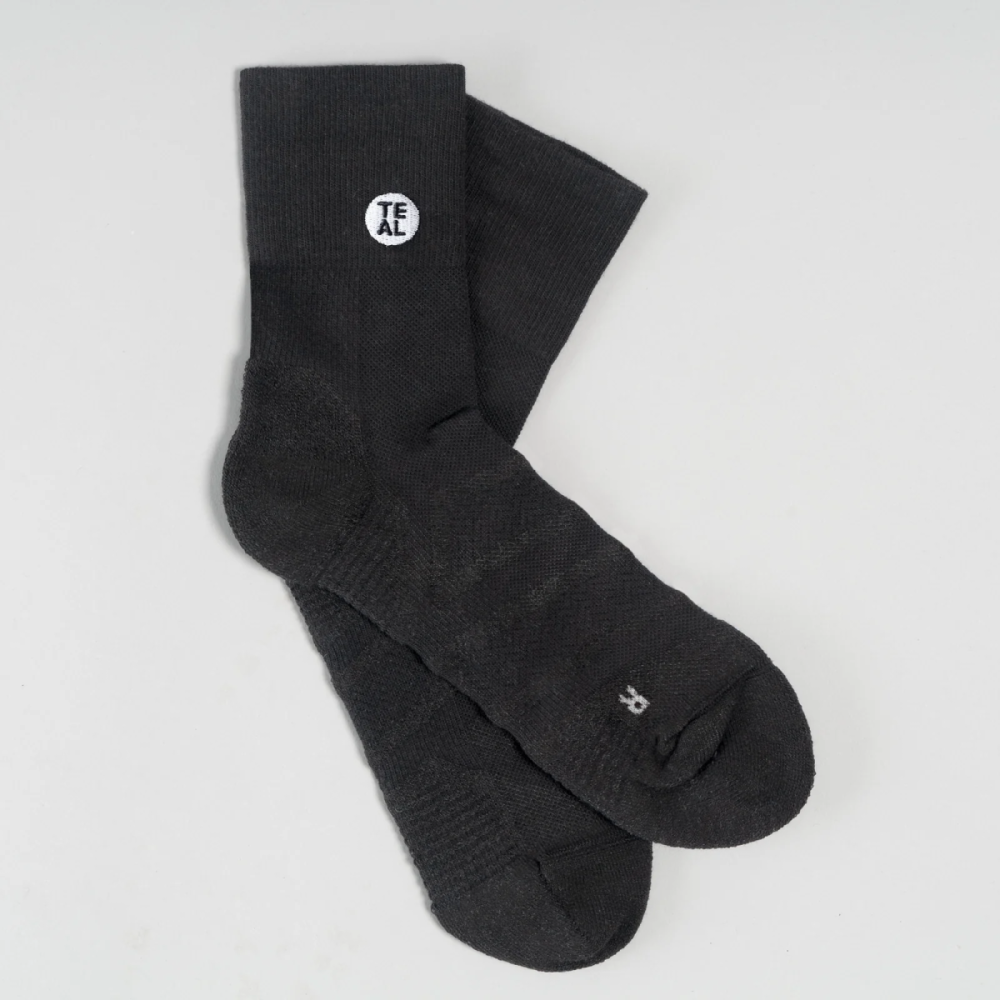 Teal Project Performance Sock Mid Black/Black Gr. M